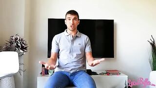 The guy licks pussy of the HR manager in the office to get a job