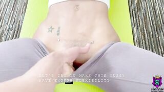 A naive yoga student gets stretched and fucked hard by her instructor