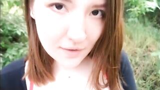 A girl is fucking with the first guy in a new city she meets