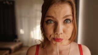 My stepsister messed with me and I made a record cum on her face