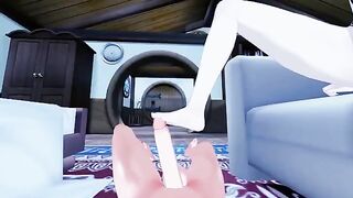 Lumine gives foot job with perfect cum shot in Genshin Impact Feet Hentai