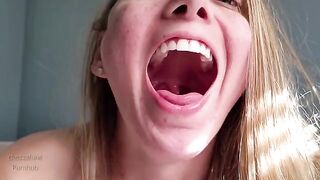 Spit and drool tour of my mouth, just for you