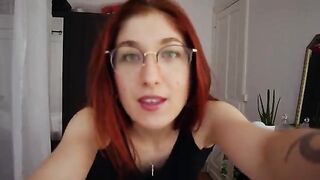 Fitness girl Trish Collins tries on sexy lingerie and gets horny