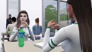 The student seduced her teacher to come into her