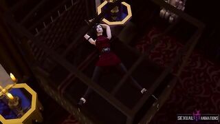 Extreme sex with a zombie girl who captured Ada Wong from Resident Evil