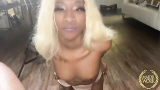 A sexy midget girl Mini Stallion enjoys a hard fuck