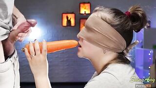 My friend tricked me blindfolded with the taste game, it didn't work - SanyAny