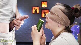 My friend tricked me blindfolded with the taste game, it didn't work - SanyAny
