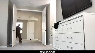 The hot babysitter Joslyn James gets fucked by her boss
