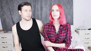 Submissive redhead amateur in her first BDSM scene, eager to be dominated and fucked