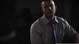 Shady reporter fucked Evelyn Claire in the office, a taboo thrill