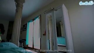 Skinny babe Eliza Ibarra gets banged hard in her chair, showcasing her petite frame and Latin charm
