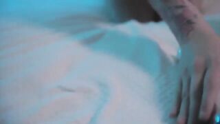 A hot teen gets naked and masturbates with a Hitachi wand