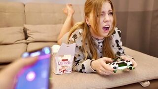 They finished with Lovense, then the girl was fucked in the mouth by Kisankanna