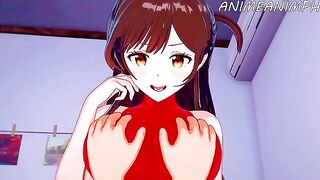 Rent a Girlfriend Chizuru Mizuhara gets fucked hard in this hentai video