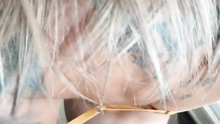 Best doggy style POV with a wild, blue-eyed girl in full video