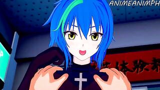 Xenovia Quarta gets fucked hard by a big dick in High School DxD