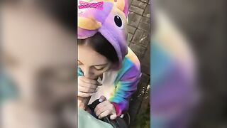 Ran up, got a blowjob, and received cum. Hot stuff!