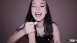 I love cum in mouth ♡, don't jerk off on me!