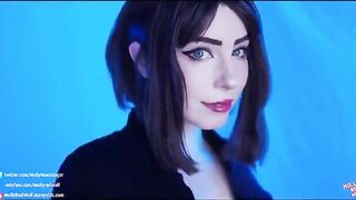 An assistant named Sam helps the master in this hot cosplay scene