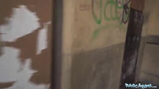 A young naive chick got fucked in the basement for money by a stranger