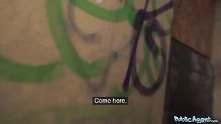 A young naive chick got fucked in the basement for money by a stranger
