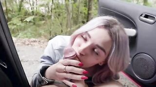 A girl is having real sex with a stranger she met on the street