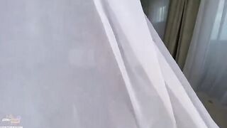 An amateur couple has sex on their vacation in a stunning natural setting