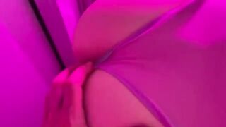 Public toilet sex with a sloppy blowjob and quick session