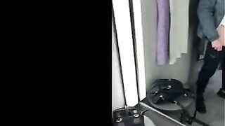 I did a big squirt in the fitting room, full of cum