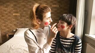 A sexy mime show that ended with a passionate and romantic finish