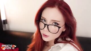The secretary was fired, but she got some dick in her pussy