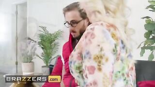 MILF next door Morgan Taylor teaches her neighbor to kiss properly