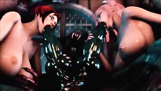 Hentai 3D uncensored Full Moon 2 Gangbang, a wild ride!