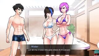 The players take on the roles of heroes in a captivating visual novel scenario