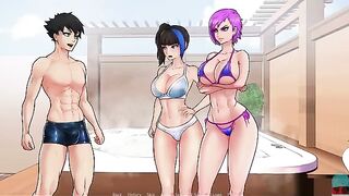 The players take on the roles of heroes in a captivating visual novel scenario