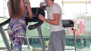 Colombian girl with bubble butt gets picked up in the gym to have sex