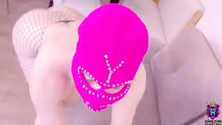 Babe with thick ass fucked deep in her ass hole by a huge dick