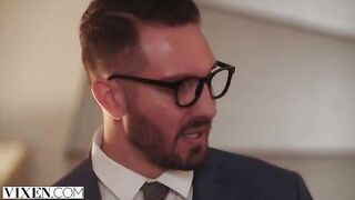 A beautiful and sexy fashion model inspires her designer in every way