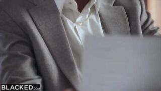 The blonde is crazy about her best friend's boss, played by a stud in HD