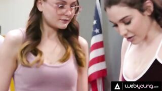 Lily Lou and her friends experiment with sex in detention