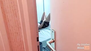 I Spy on My Stepsister as She Masturbates, then I Offered Her My Dick and She Accepted!