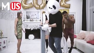 Violet Myers won Troy Francisco in a kinky Jerkaoke game, getting her ass smashed hard