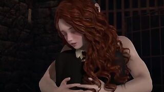 Hermione Granger and Harry Potter fucked on the 3rd floor