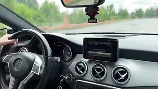 Young Italian babe buys a used car and fucks the seller in it