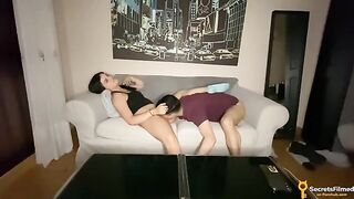 I invited a friend to watch a movie, but we ended up having sex
