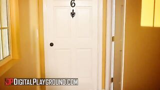 Scarlet Red & Clover caught their neighbor jerking off to their moans