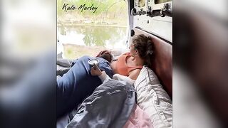 Camping fun with a loving and gentle intimate moment