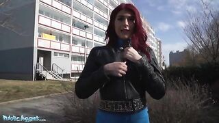 Redhead British tourist got lost and had to fuck for cash in hotel