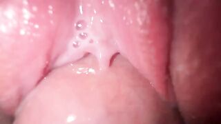 Guy fucks his stepsister and cum on her pussy in a steamy POV scene